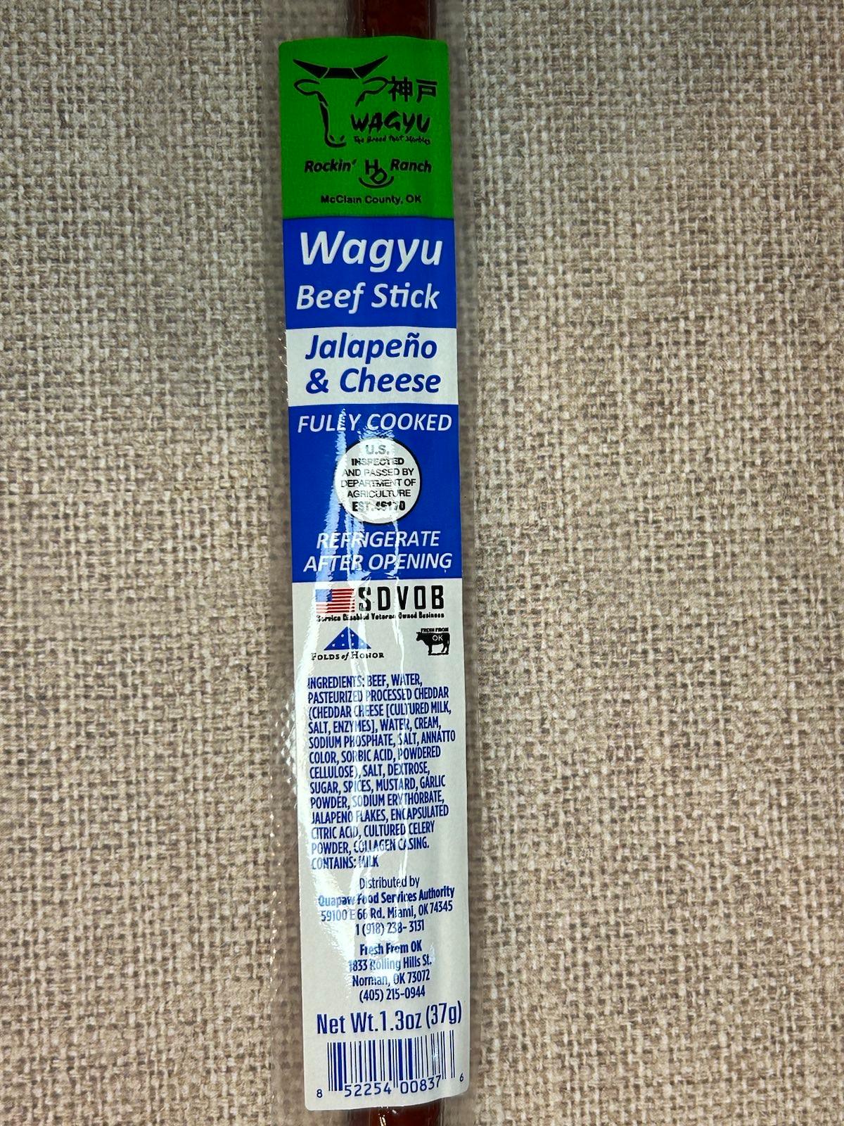 Jalapeno Cheddar Wagyu Beef Stick