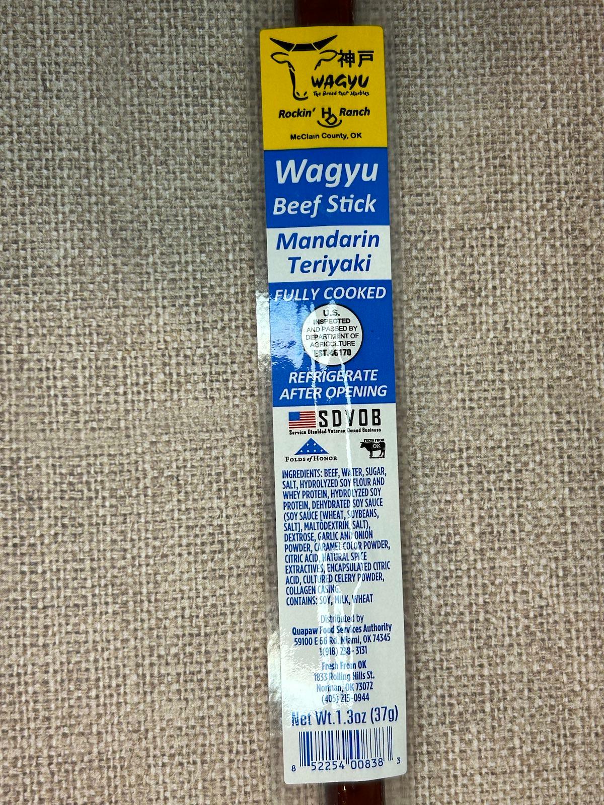 Teriyaki Wagyu Beef Stick